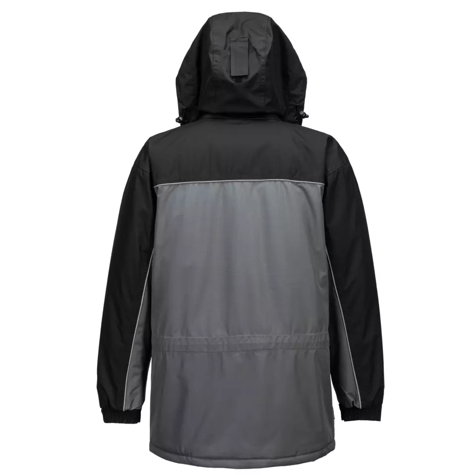 Portwest S562BYR, Ripstop Winter Jacket, Black/Grey, image 2, gallery thumbnail
