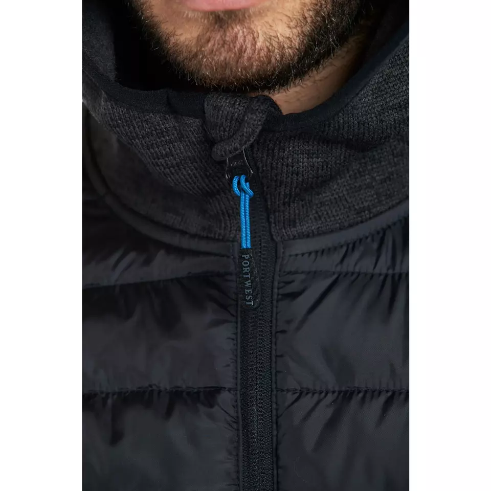 Portwest T832GMR, KX3 Hybrid-Steppjacke, Grau Meliert, image 10, gallery thumbnail