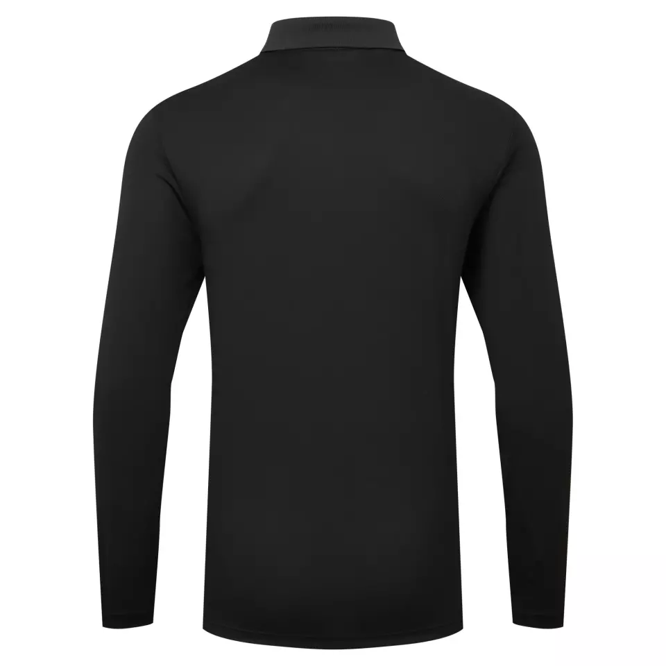 Portwest DX414BKR, DX4 Langarm-Poloshirt, Schwarz, image 2, gallery thumbnail