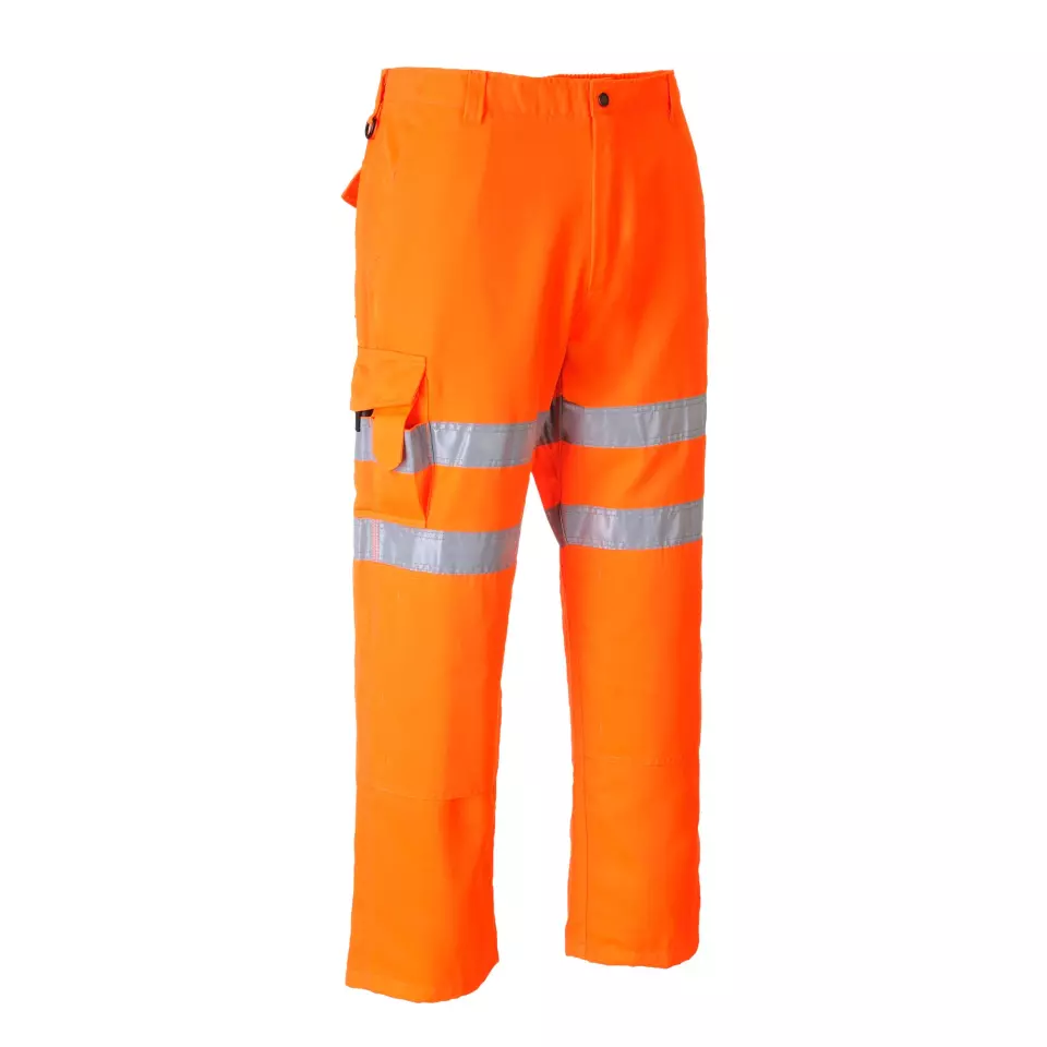 Portwest RT46ORR, Warnschutz-Eisenbahn-Arbeitshose, Orange, image 2, gallery thumbnail