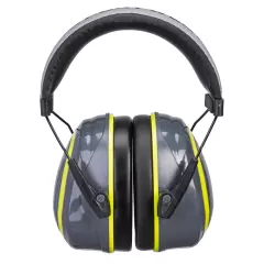 Portwest PW73GYR, HV Extreme Ear Defenders Medium, Grey/Yellow