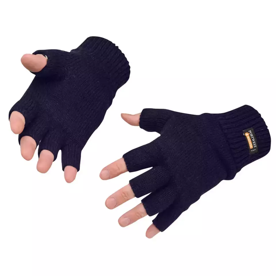 Portwest GL14, Insulated Fingerless Knit Glove, image 2, gallery thumbnail