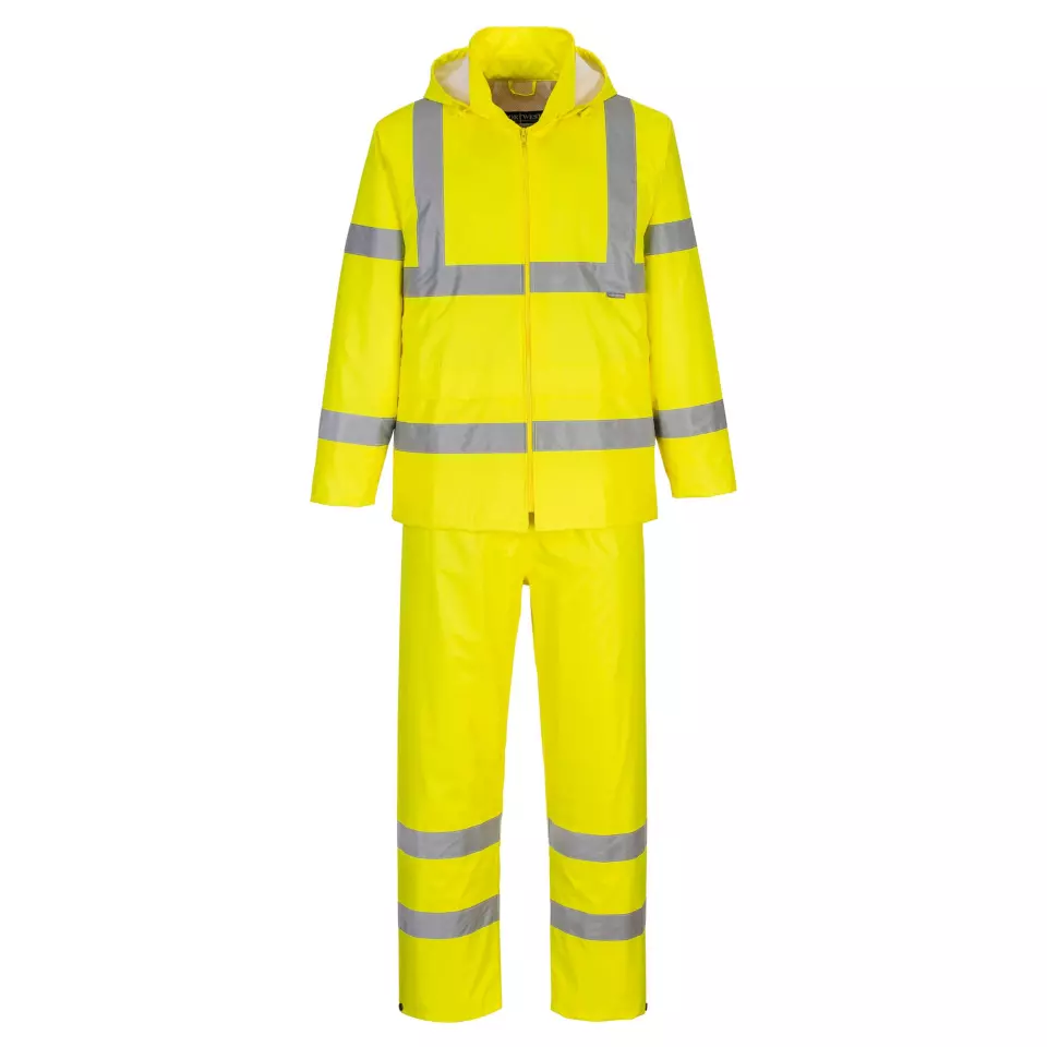 Portwest H448YER, Hi-Vis Packaway Rain Suit, Yellow, image 2, gallery thumbnail