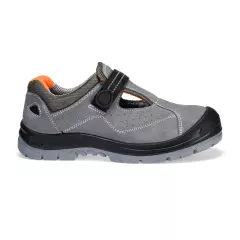 Portwest FW42GRR, Steel Cow Suede Leather Sandal S1 SR FO, Grey