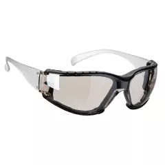 Portwest PS32MIR, Wrap Around Plus Safety Glasses, Silver