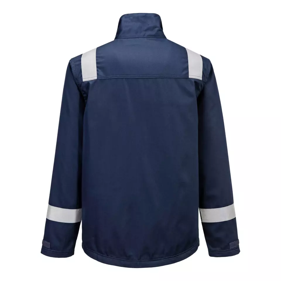 Portwest FR609NAR, Bizflame Work Chemical Resistant FR Jacket, Navy, image 3, gallery thumbnail