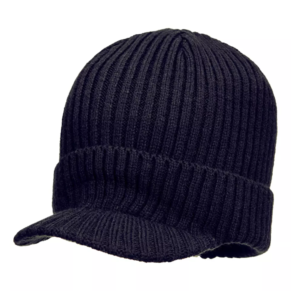Portwest HA24, Beanie Hat with Peak, image 2, gallery thumbnail