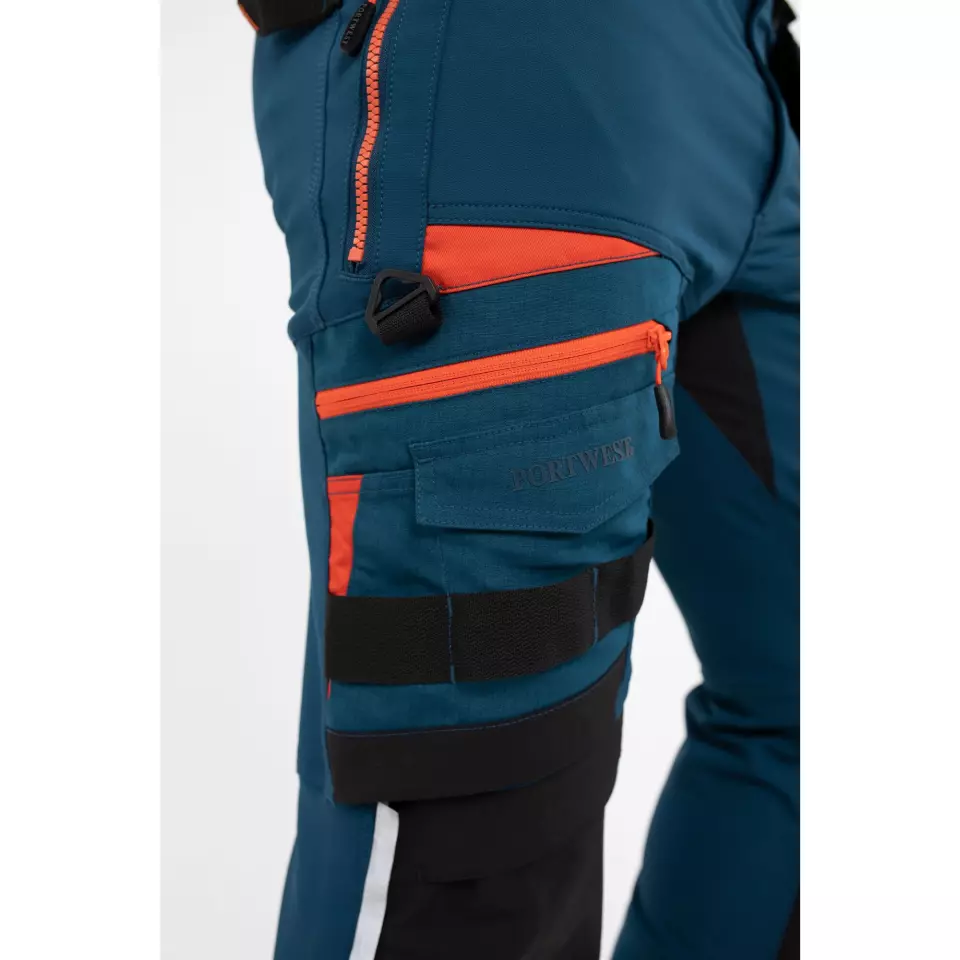 Portwest DX440MBR, DX4 Detachable Holster Pocket Trousers, Metro Blue, image 4, gallery thumbnail