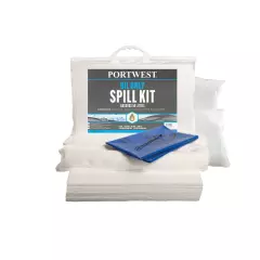 Portwest SM61WHR, 50 Liter Öl-Bindemittel Set, Weiß