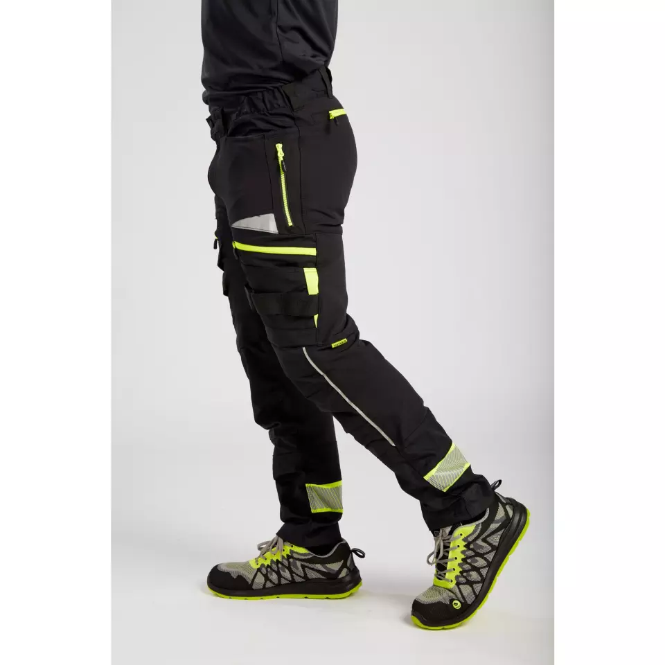 Portwest DX449BKR, DX4 Work Trousers, Black, image 7, gallery thumbnail