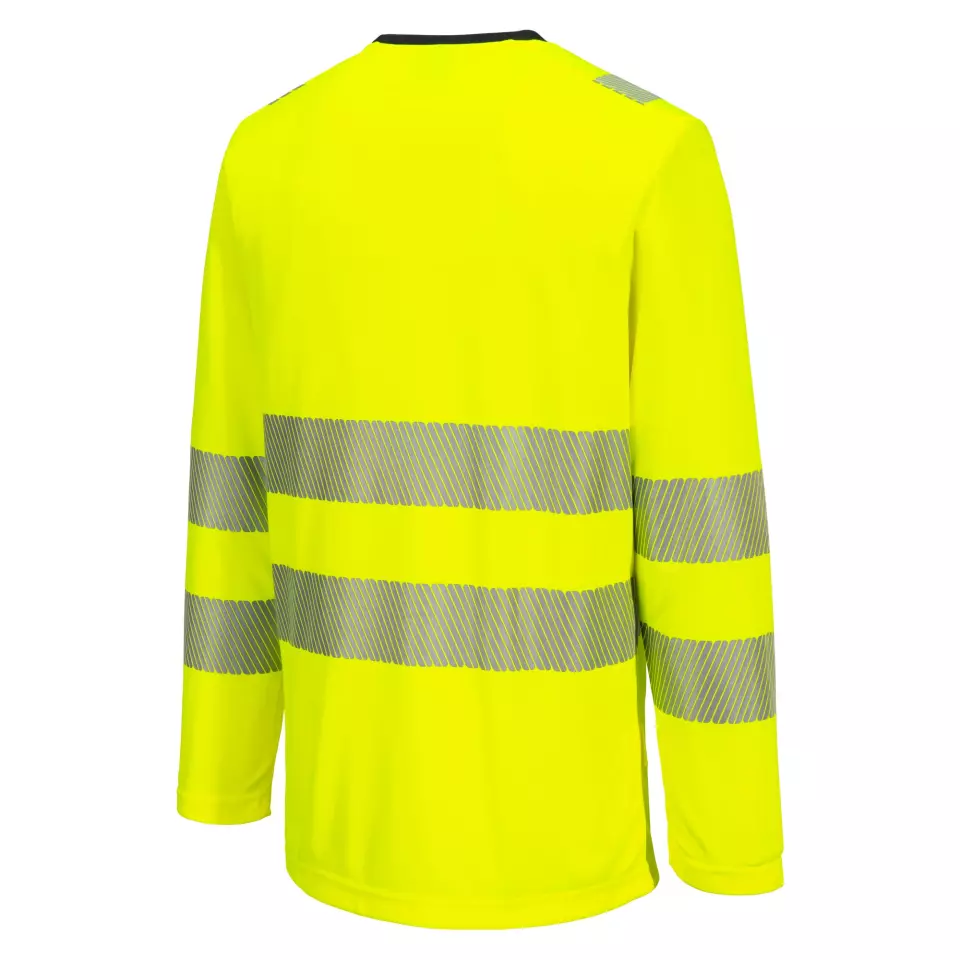 Portwest DX416YBR, DX4 Warnschutz T-Shirt Langarm, Gelb/Schwarz, image 4, gallery thumbnail
