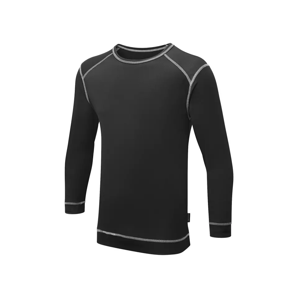 Portwest B153BKR, Base Pro Antibacterial Top, Black, image 2, gallery thumbnail