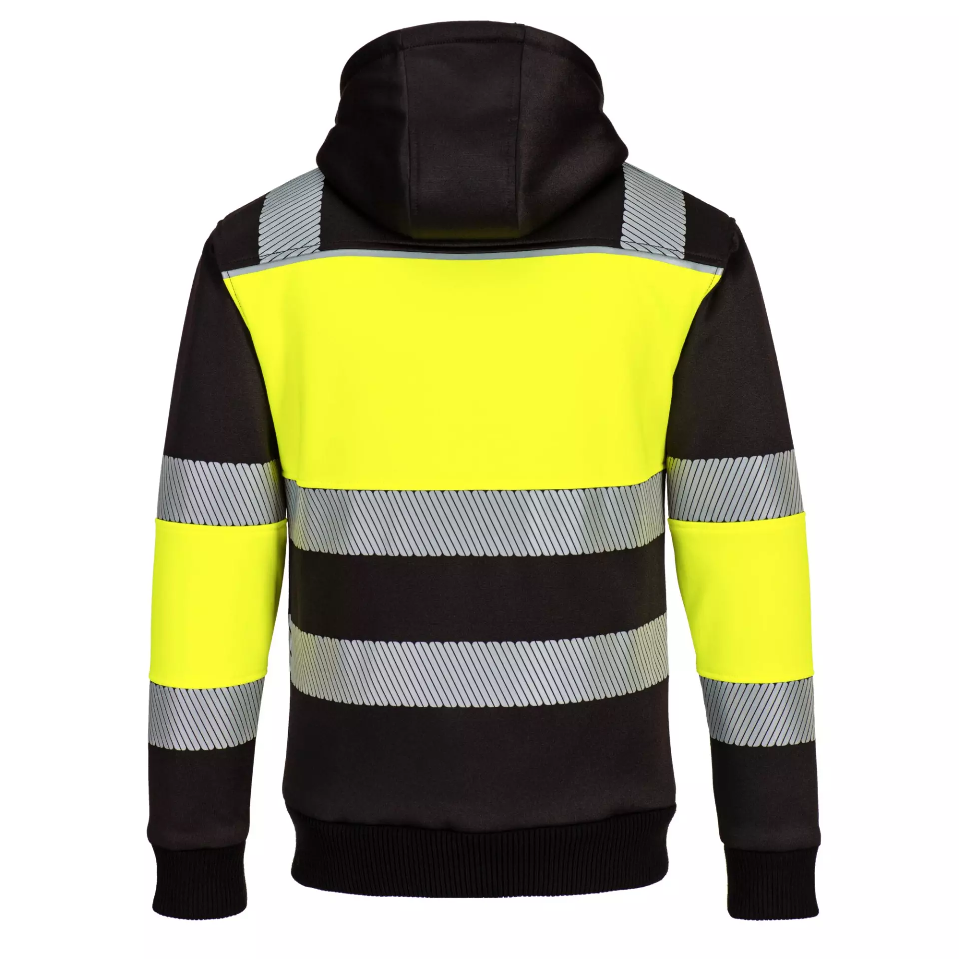 Portwest PW377YBR, PW3 Winter-Kapuzenjacke mit Reißverschluss Klasse 1, Gelb/Schwarz, image 2