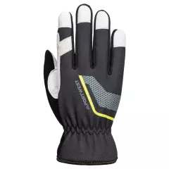 Portwest A775BKR, Stretch Utility Leather Glove, Black