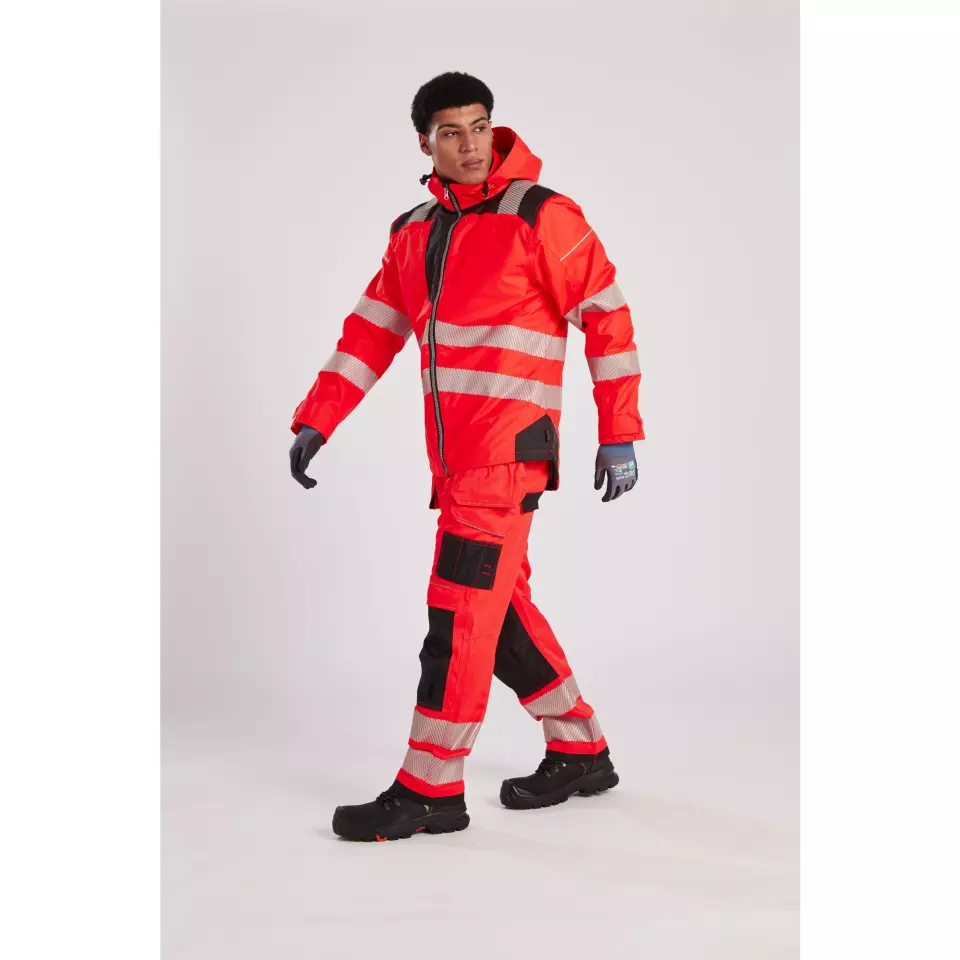 Portwest T501RBK, PW3 Hi-Vis Holster Pocket Work Trousers, Red/Black, image 9, gallery thumbnail