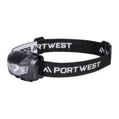 Portwest PA71BKR, USB-laddningsbar pannlampa, svart