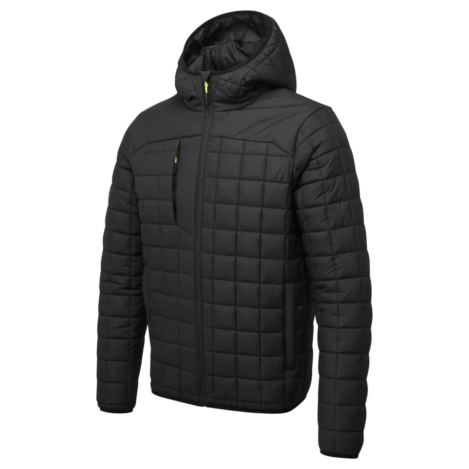 Portwest PW329BKR, PW3 Square Baffle Jacket, Black, image 3, gallery thumbnail