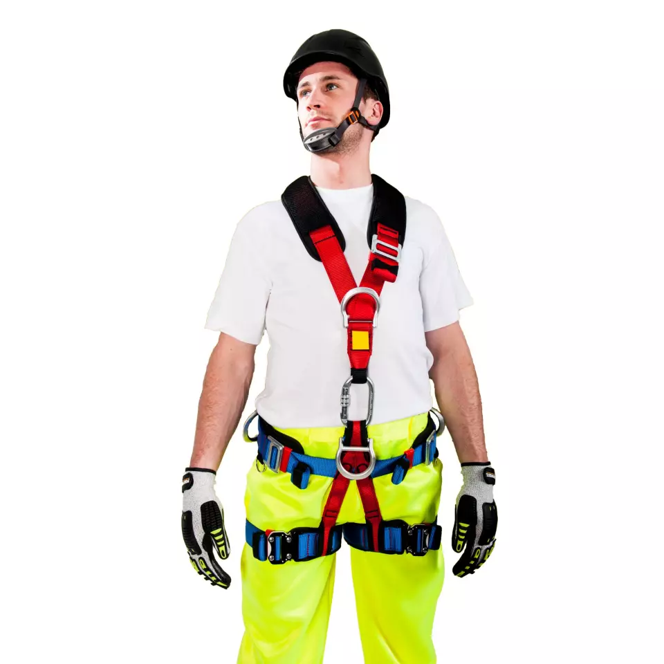 Portwest FP19RER, 4 Point Comfort Plus Harness, Red, image 3, gallery thumbnail