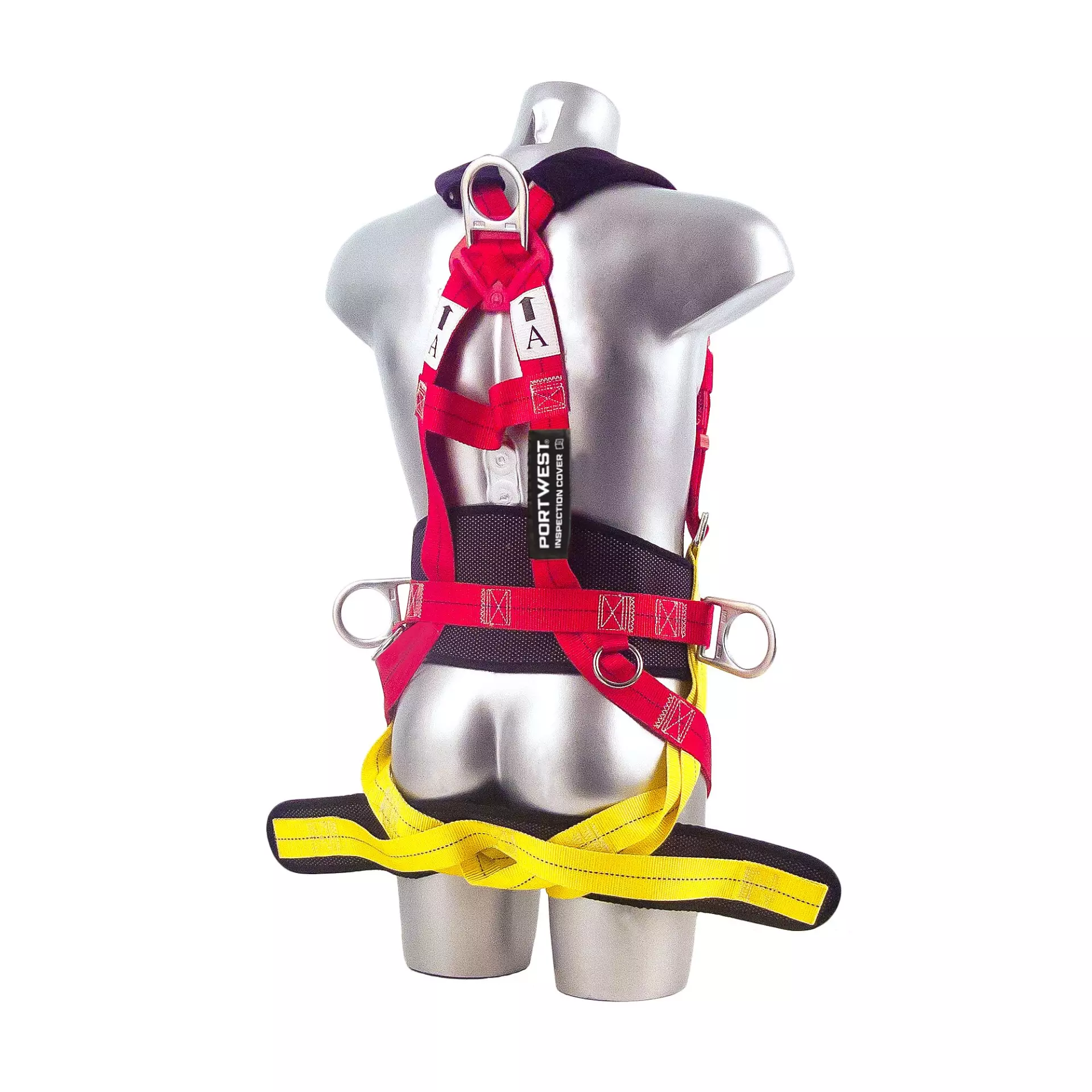 Portwest FP18RER, 3-pistekiinnitys Comfort Plus -valjaat, punainen, image 3