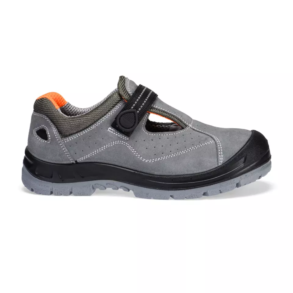 Portwest FW42GRR, Steel Rindveloursleder-Sandale S1 SR FO, Grau, image 1, gallery thumbnail