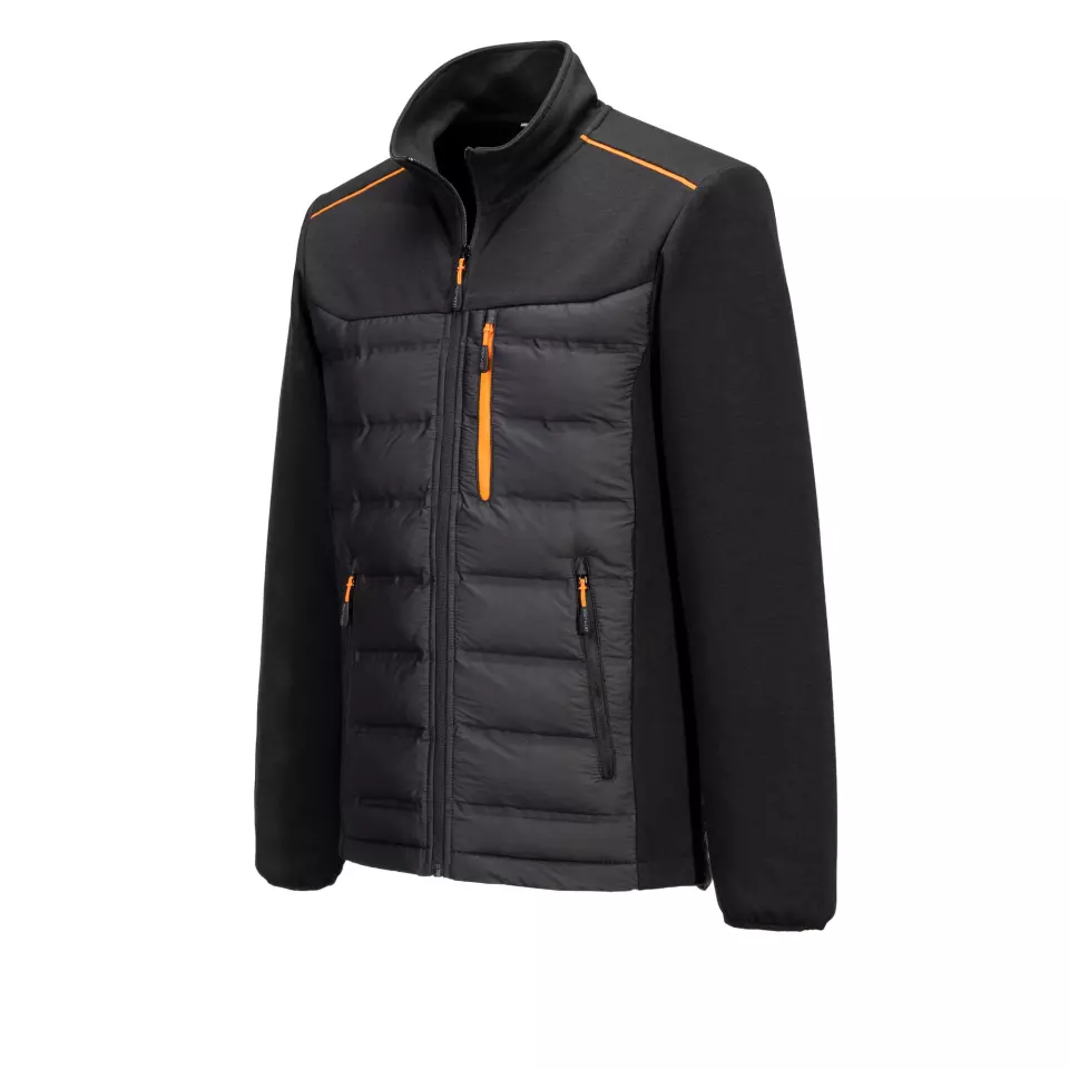 Portwest S381BKR, Hybrid Baffle Jacket, Black, image 3, gallery thumbnail