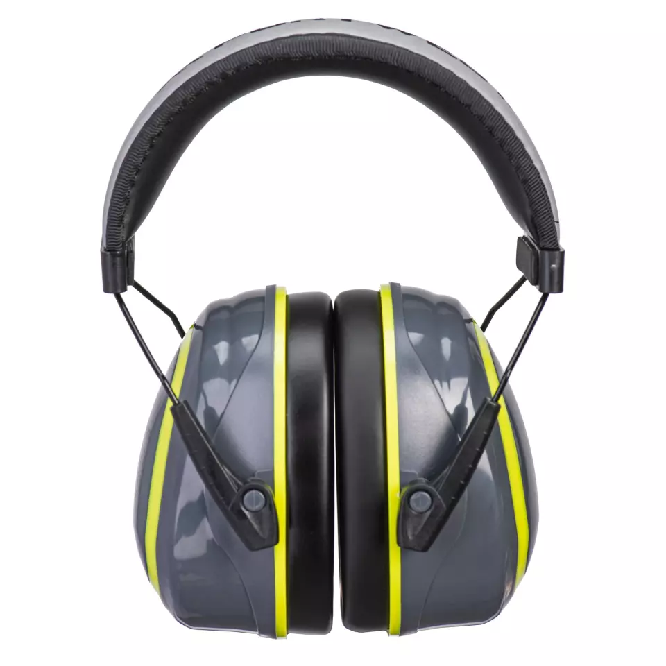 Portwest PW73GYR, HV Extreme Ear Defenders Medium, Grey/Yellow, image 1, gallery thumbnail