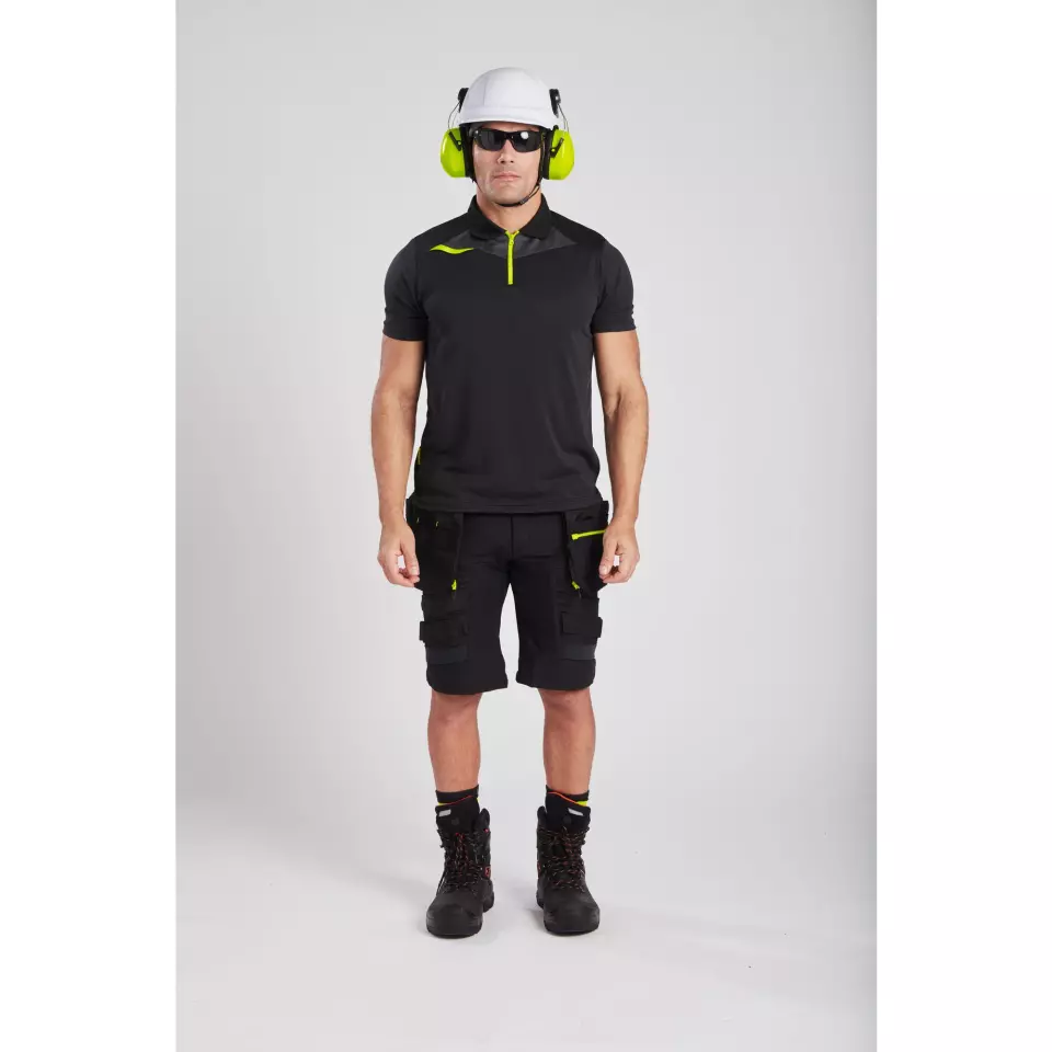 Portwest DX410BKR, DX4 Polo Shirt S/S, Black, image 11, gallery thumbnail