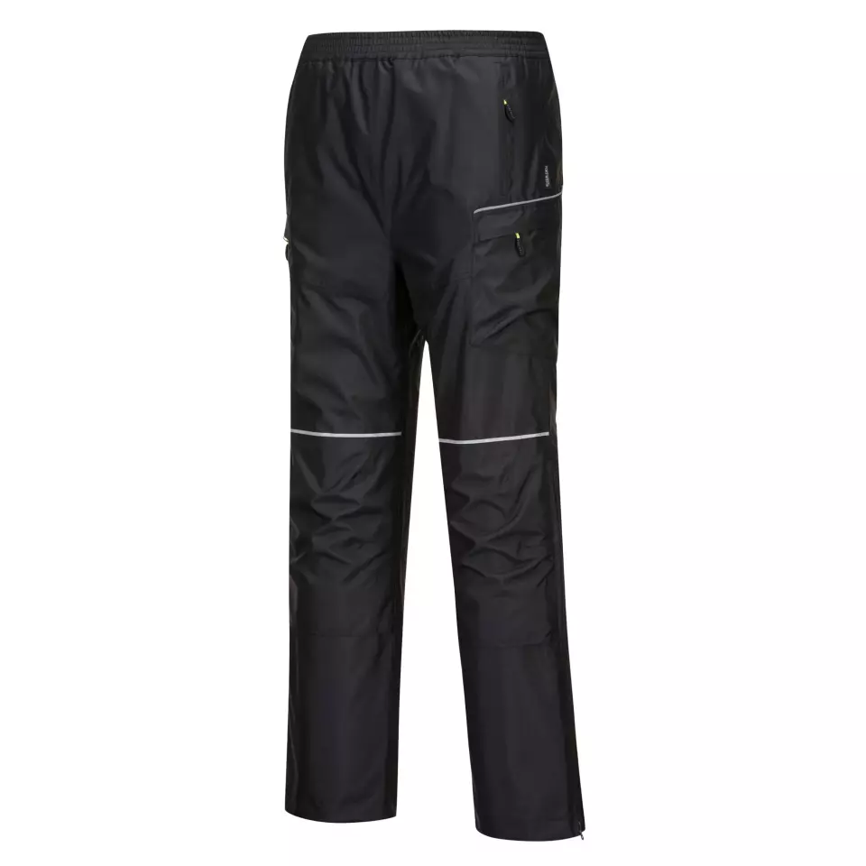Portwest T604BKR, PW3 Rain Trousers, Black, image 3, gallery thumbnail