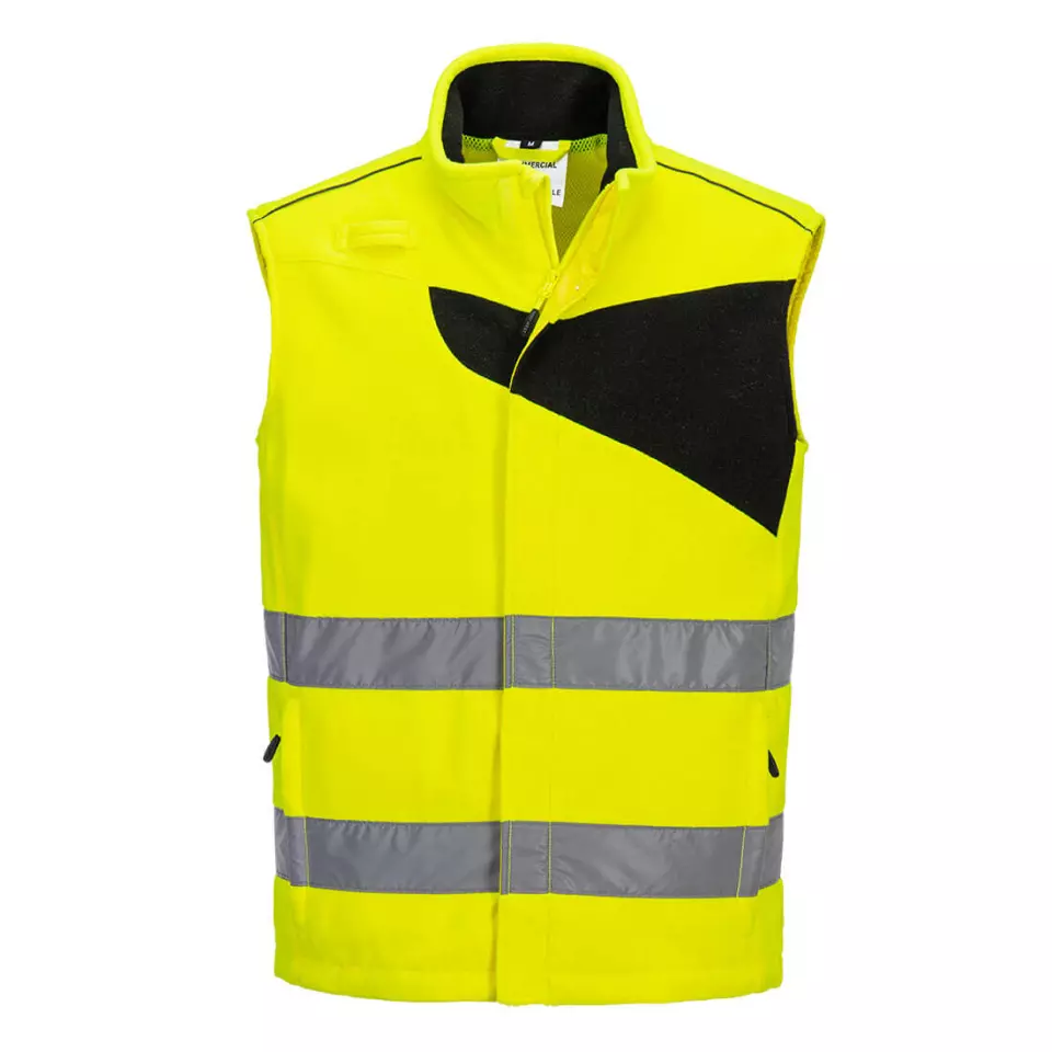 Portwest PW231YBR, PW2 Hi-Vis Fleece-Warnweste, Gelb/Schwarz, image 1, gallery thumbnail