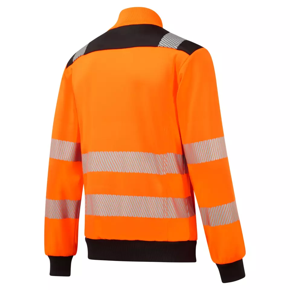 Portwest PW370OBR, PW3 huomio vetoketjullinen collegepaita, oranssi/musta, image 4, gallery thumbnail
