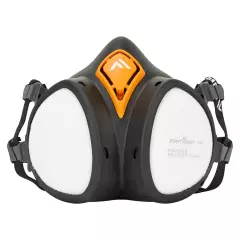Portwest P440BKR, A2P3 Einsatzbereite Halbmaske, Schwarz