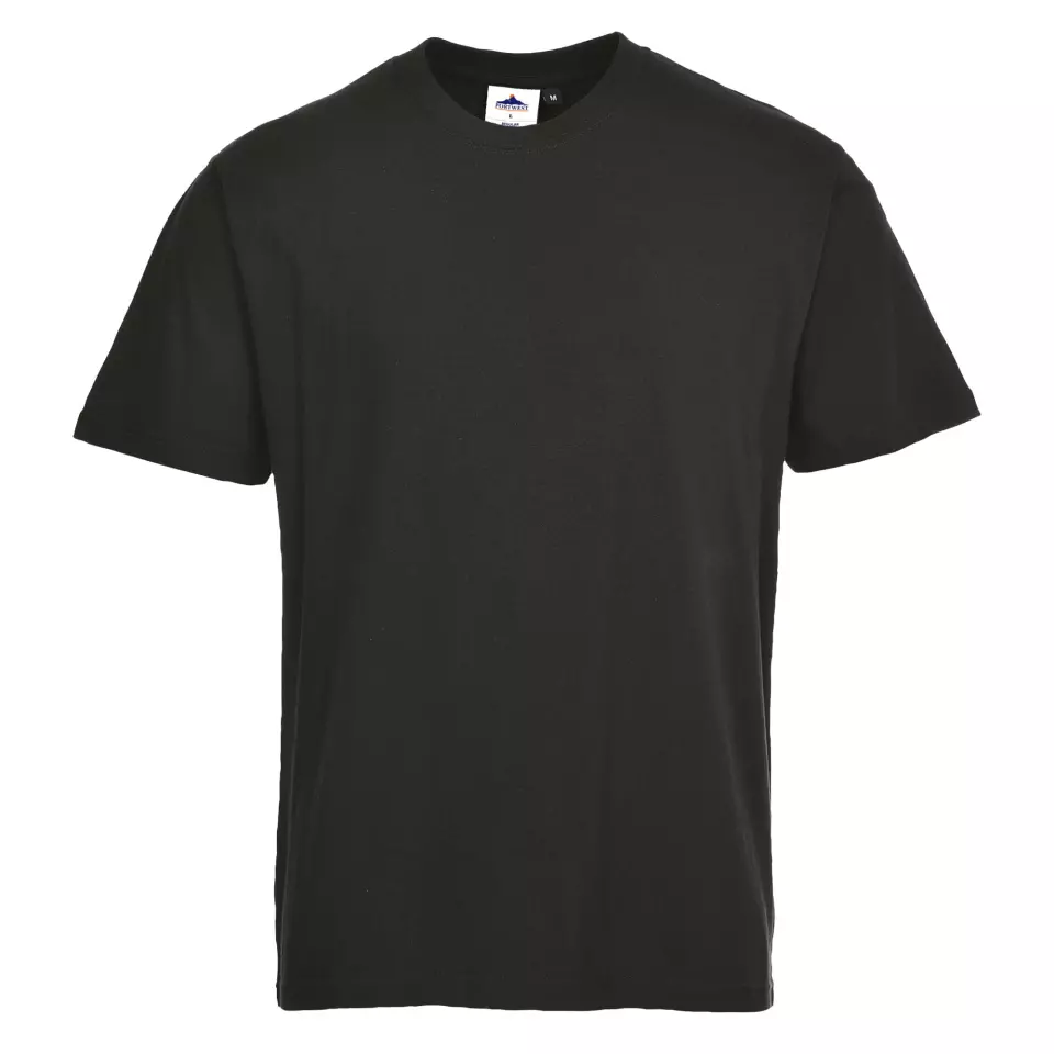 Portwest B195BKR, Turin Premium T-Shirt, Black, image 1, gallery thumbnail