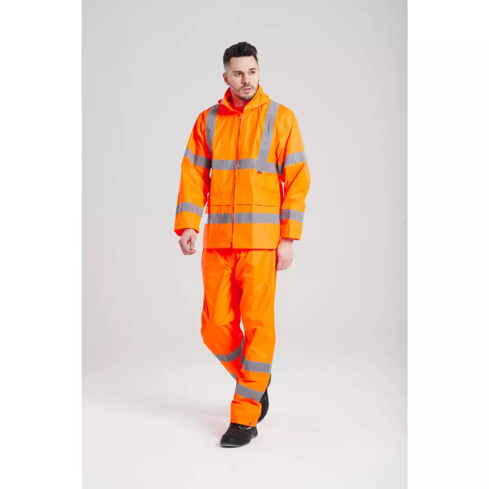Portwest H440ORR, Hi-Vis Rain Jacket, Orange, image 6, gallery thumbnail