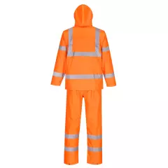 Portwest H448ORR, Hi-Vis Packaway Rain Suit, Orange