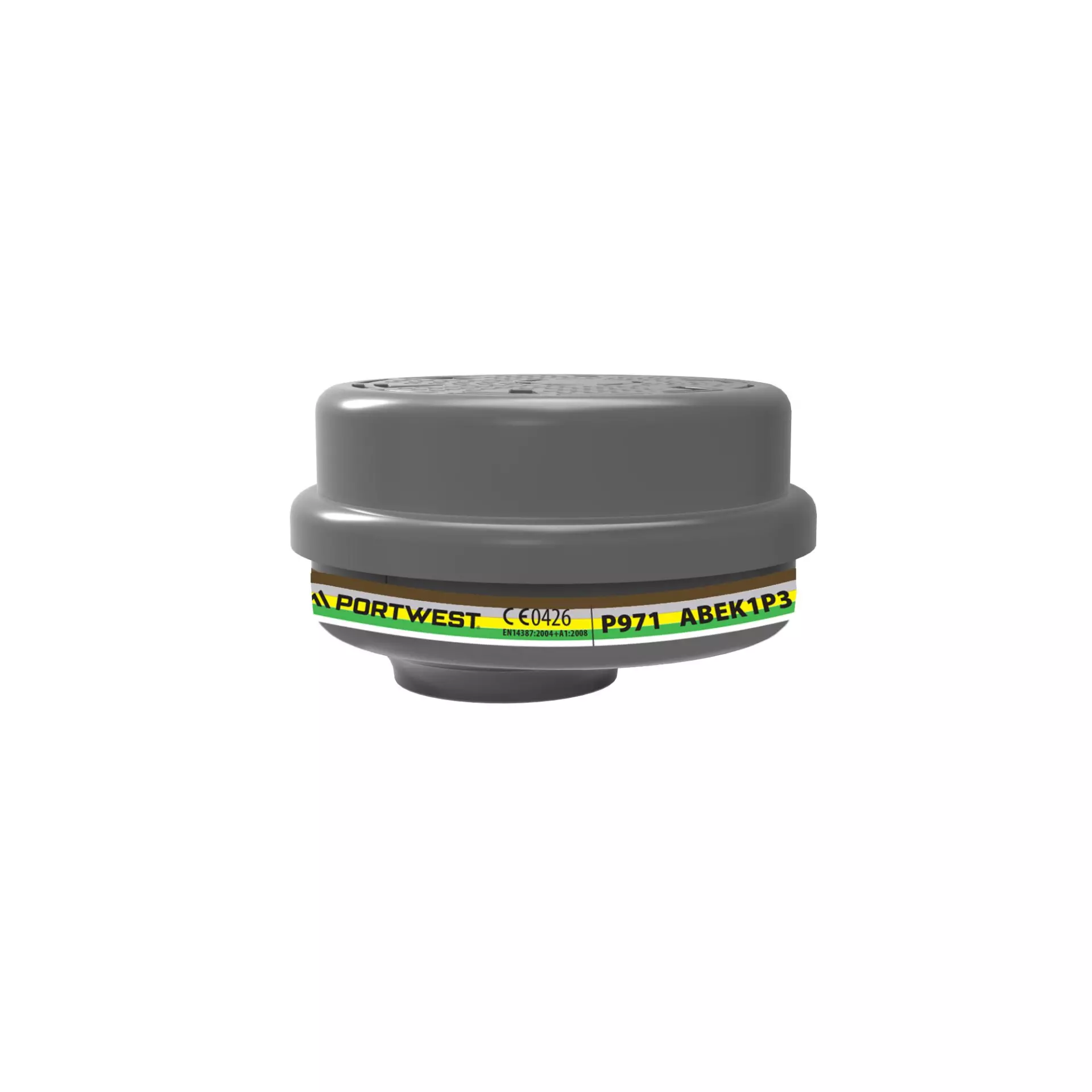 Portwest P971BRR, ABEK1P3 Combination Filter Bayonet Connection, Brown, image 1