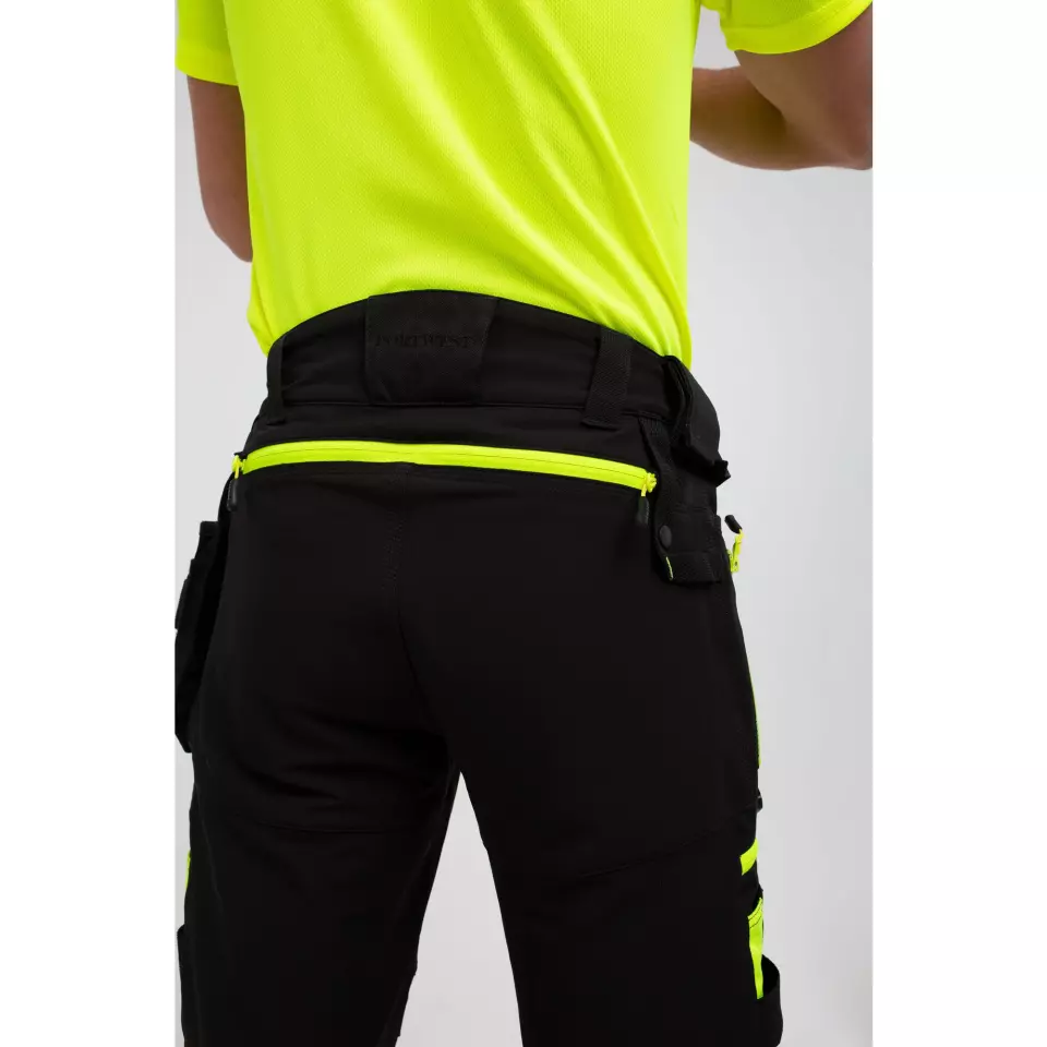 Portwest DX440BKR, DX4 Detachable Holster Pocket Trousers, Black, image 2, gallery thumbnail