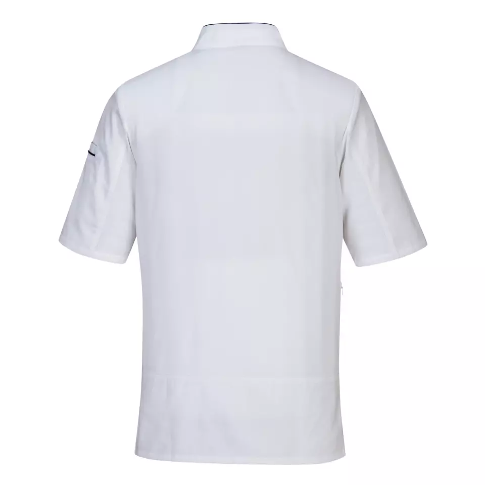Portwest C735WHR, Chef's MeshAir Pro Surrey Jacket S/S, White, image 2, gallery thumbnail