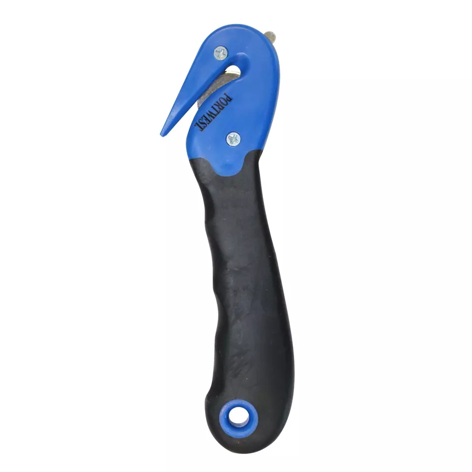 Portwest KN50BLU, Enclosed Blade Safety Knife, Blue, image 1, gallery thumbnail