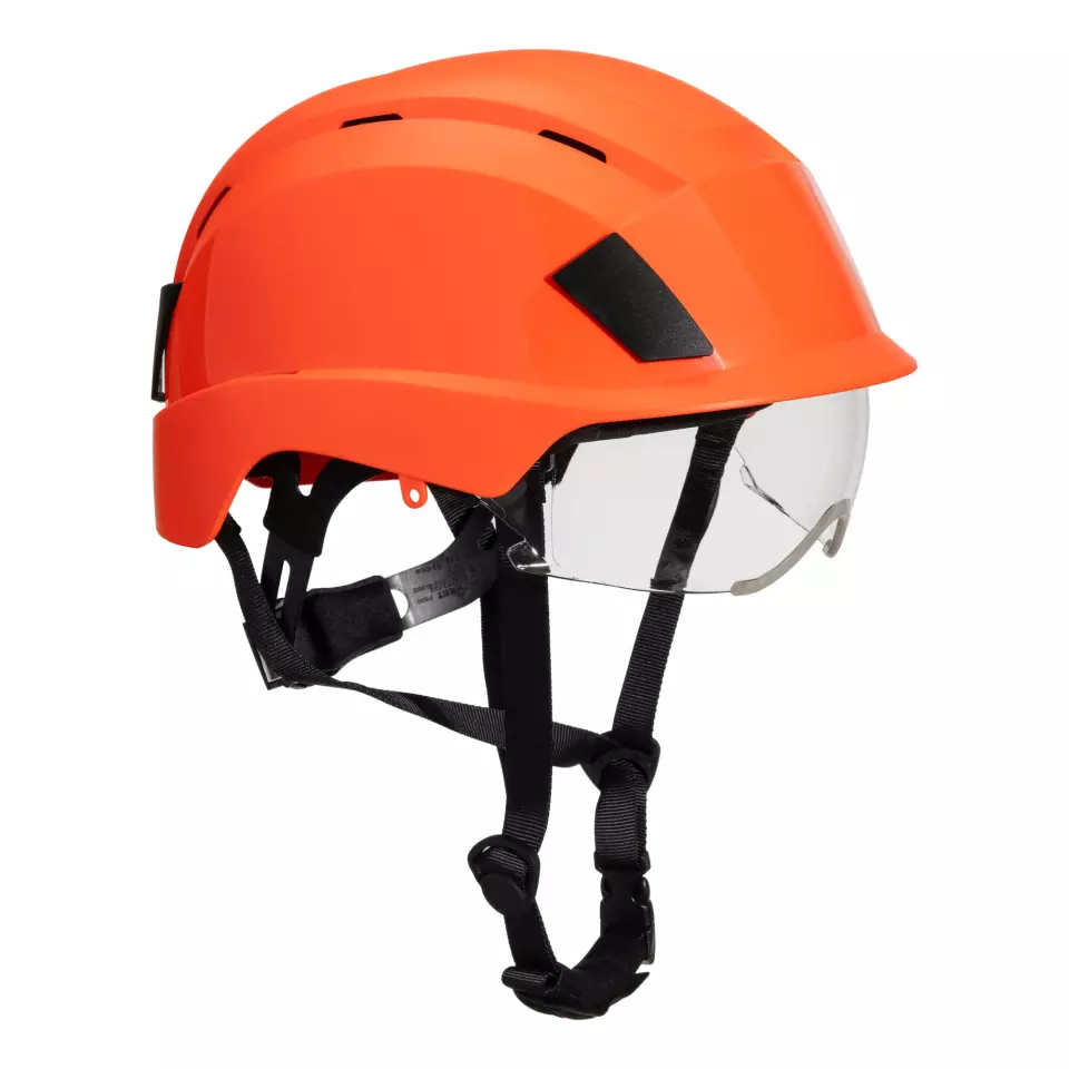Portwest PS80ORR, Integrated Visor Helmet, Orange, image 3, gallery thumbnail