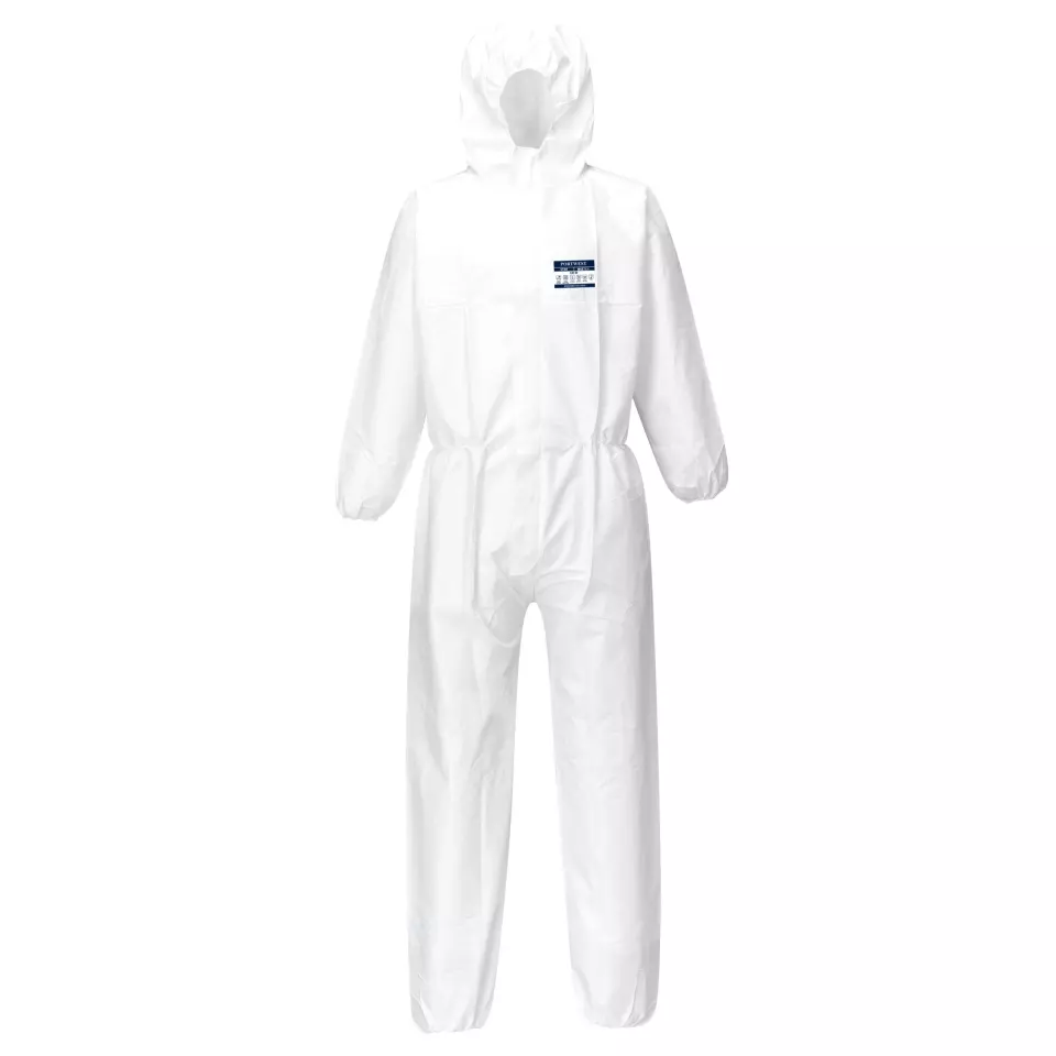 Portwest ST40WHR, BizTex Microporous Coverall Type 5/6, White, image 2, gallery thumbnail