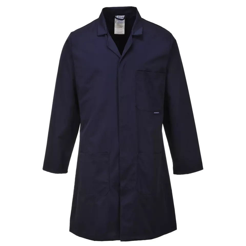 Portwest C852NAR, Standard laboratorierock, marinblå, image 1, gallery thumbnail