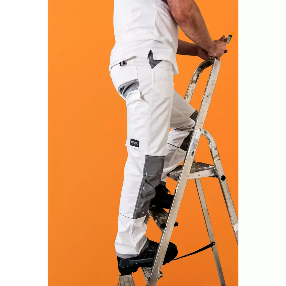 Portwest KS54WHR, Maler Pro Arbeitshose, Weiß, image 3, gallery thumbnail
