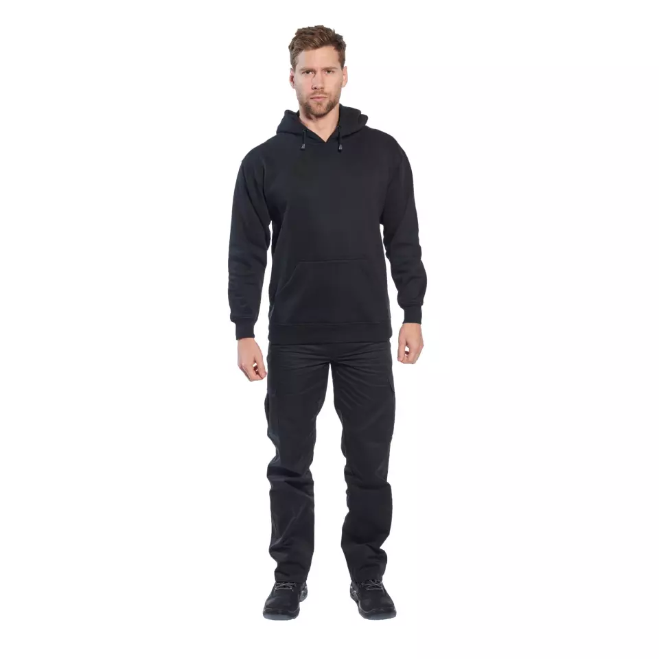 Portwest B302BKR, Roma Hoodie, Black, image 3, gallery thumbnail