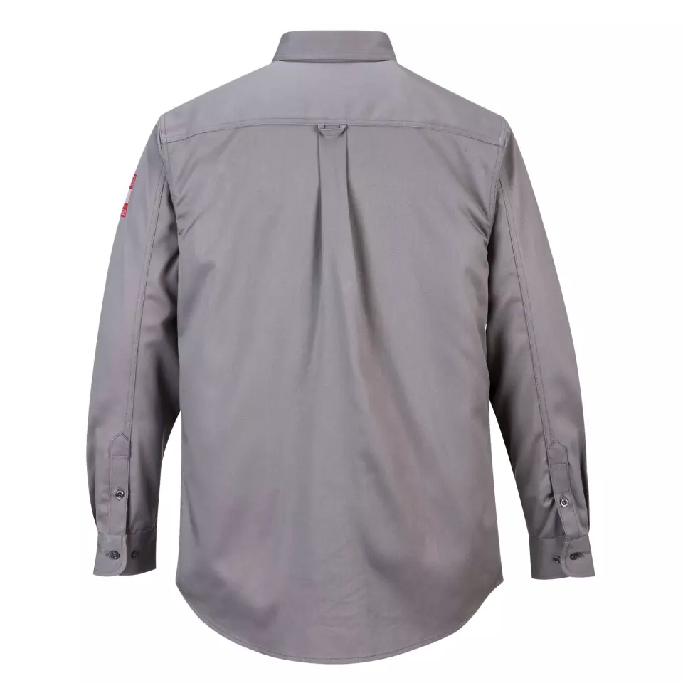 Portwest FR89GRR, Bizflame 88/12 FR Work Shirt, Grey, image 2, gallery thumbnail