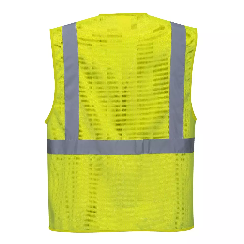 Portwest C376YER, Athens Warnschutz-Netz Management-Weste, Gelb, image 2, gallery thumbnail