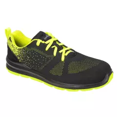 Portwest FT25BGN, Steelite Aire Trainer S1P, Schwarz/Grün
