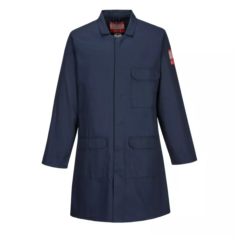 Portwest FR34NAR, Bizflame Work FR Standard Coat, Navy, image 1, gallery thumbnail