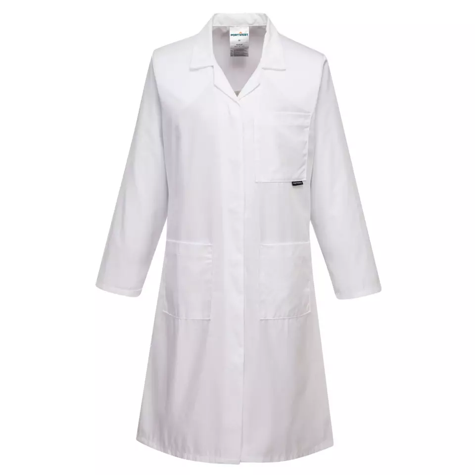 Portwest LW63WHR, Women's Standard Coat, White, image 1, gallery thumbnail