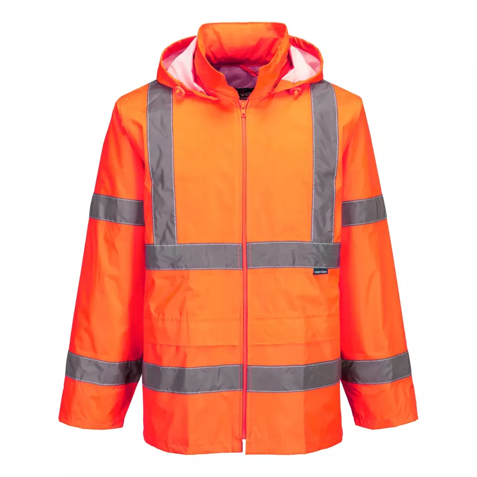 Portwest H440ORR, Hi-Vis Rain Jacket, Orange, image 1, gallery thumbnail