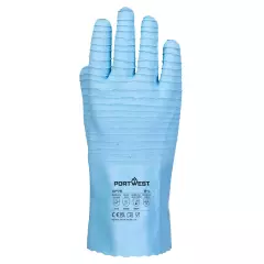 Portwest AP75BLU, FD Chemical B Latex Gauntlet, Blue